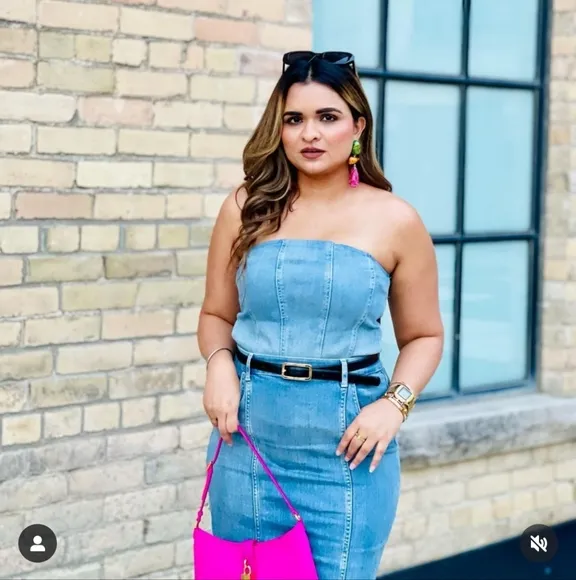 Zara denim midi skirt blue Size XS S M XL