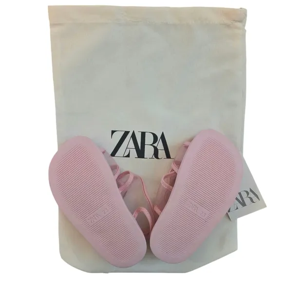 Zara Mesh @Kids Pink Sandals