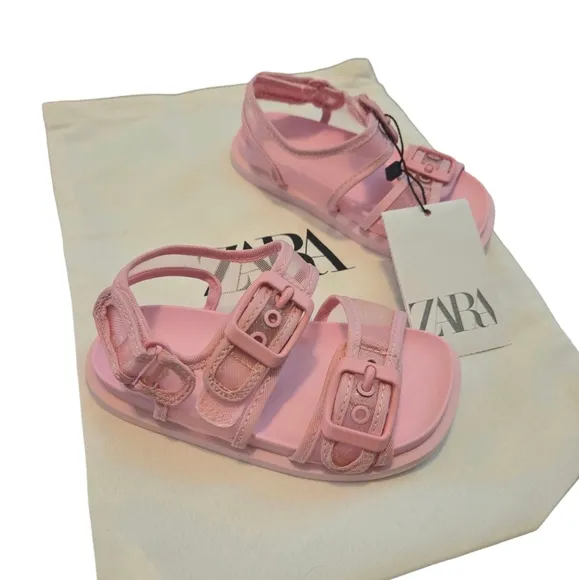 Zara Mesh @Kids Pink Sandals