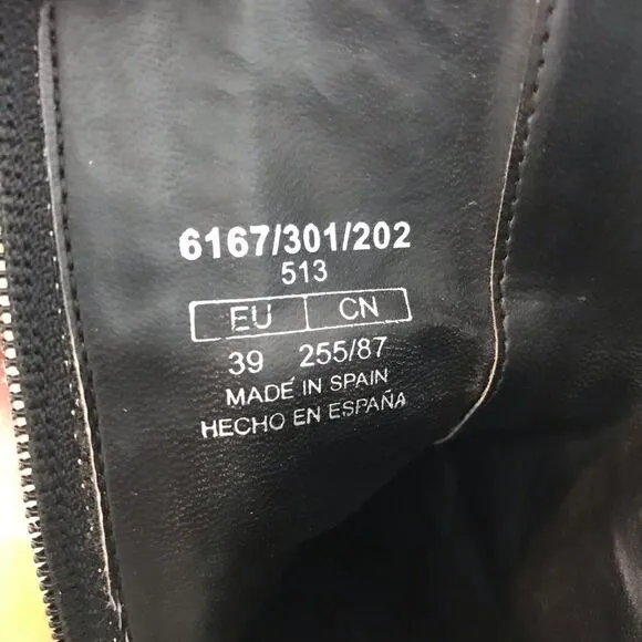 Zara basic cowboy snake ankle boots