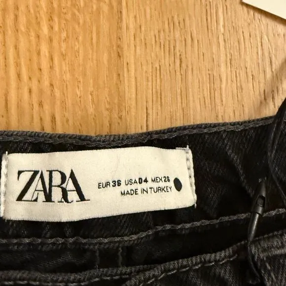 Zara Black Straight Leg Jeans
